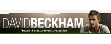 David Beckham enlisted as global brand ambassador for Yahoo!