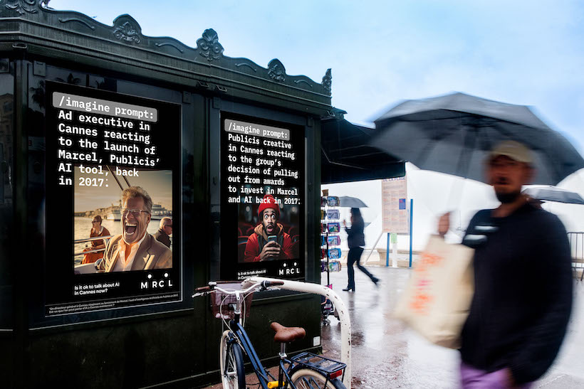 Amid AI craze, Publicis says ‘we did it first’ in cheeky campaign in Cannes