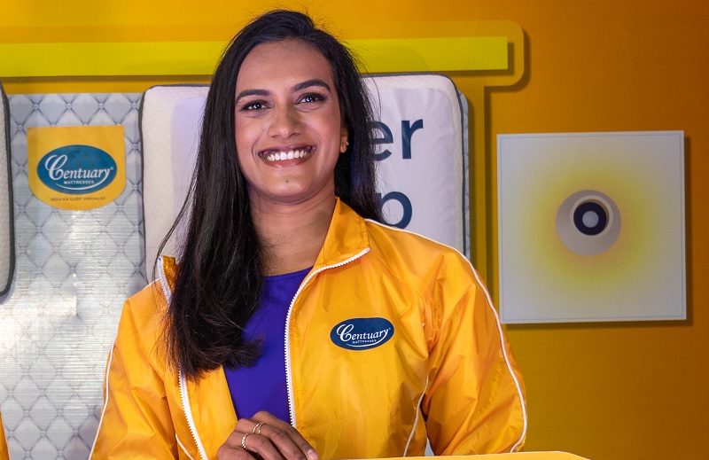 PV Sindhu for Centuary Mattress