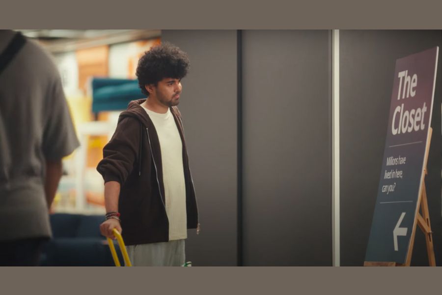 IKEA’s ad proclaims that closets are for clothes, not people