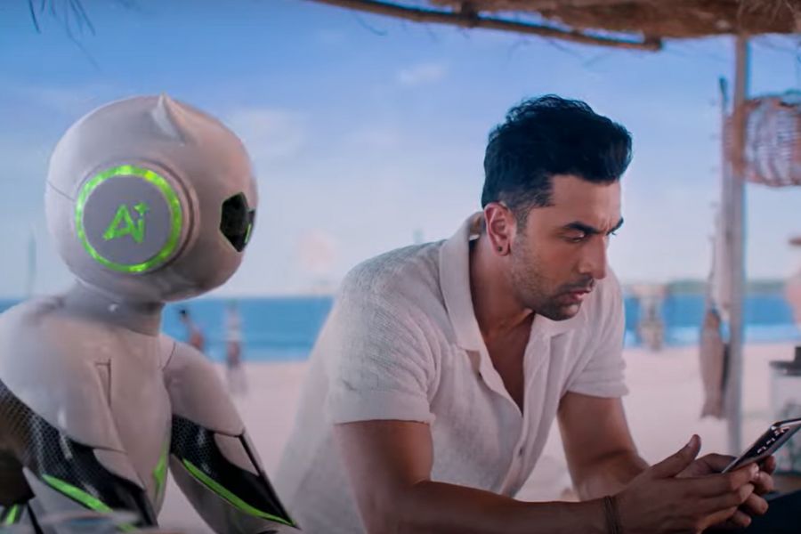 Ranbir Kapoor strikes up a bromance with Oppo AI
