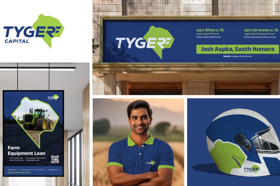 Conran Design Mumbai helps rebrand Adani Capital and Home Finance as Tyger Capital/Home Finance