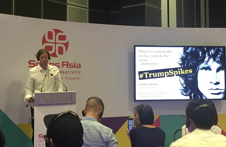 Spikes Asia 2016: 'Trump became news': Mindshare's Lyndon Morant