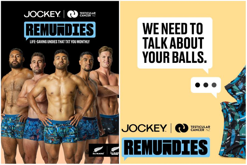 NZ All Blacks players ask men to check out their balls